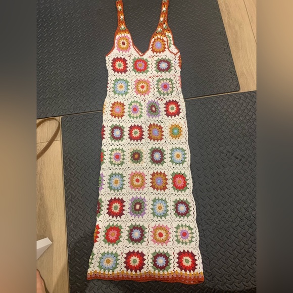 Custom made granny square crochet dress - Picture 1 of 3